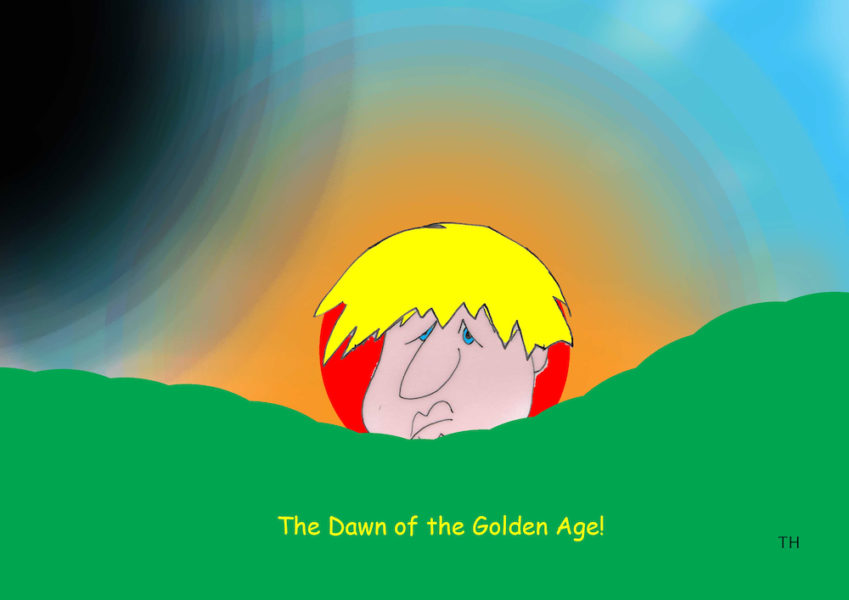 Boris Johnson golden age cartoon