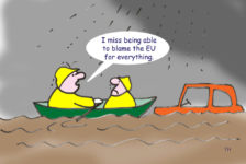 Ted Harrison cartoon on the UK’s flooding
