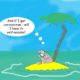 Coronavirus cartoon and the call to self-isolate