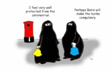 Burka Boris Johnson cartoon