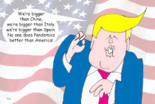 Donald Trump coronavirus cartoon