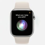 Apple Watch showing Siri on the display