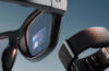 Meta Ray-Ban Display smart glasses and Neural Band wristband shown together, highlighting the new in-lens display and subtle gesture control features.