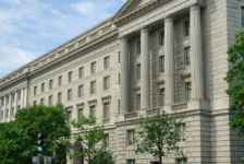 Exterior of the Robert F. Kennedy Department of Justice Building in Washington, D.C., headquarters of the U.S. Department of Justice.