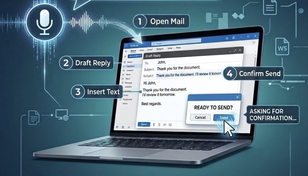 AI assistant controlling desktop software with GPT-5.4 computer use capabilities